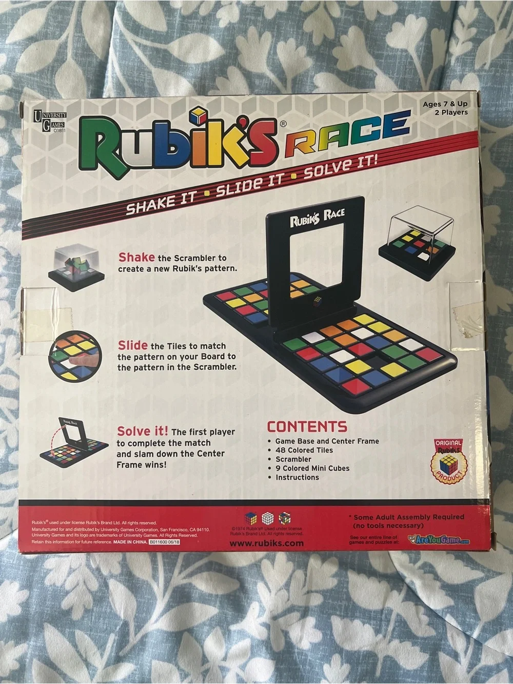 Rubik’s Race Fast-Paced 2-Player Game - Multi-Color